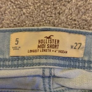 hollister jean shorts!!!